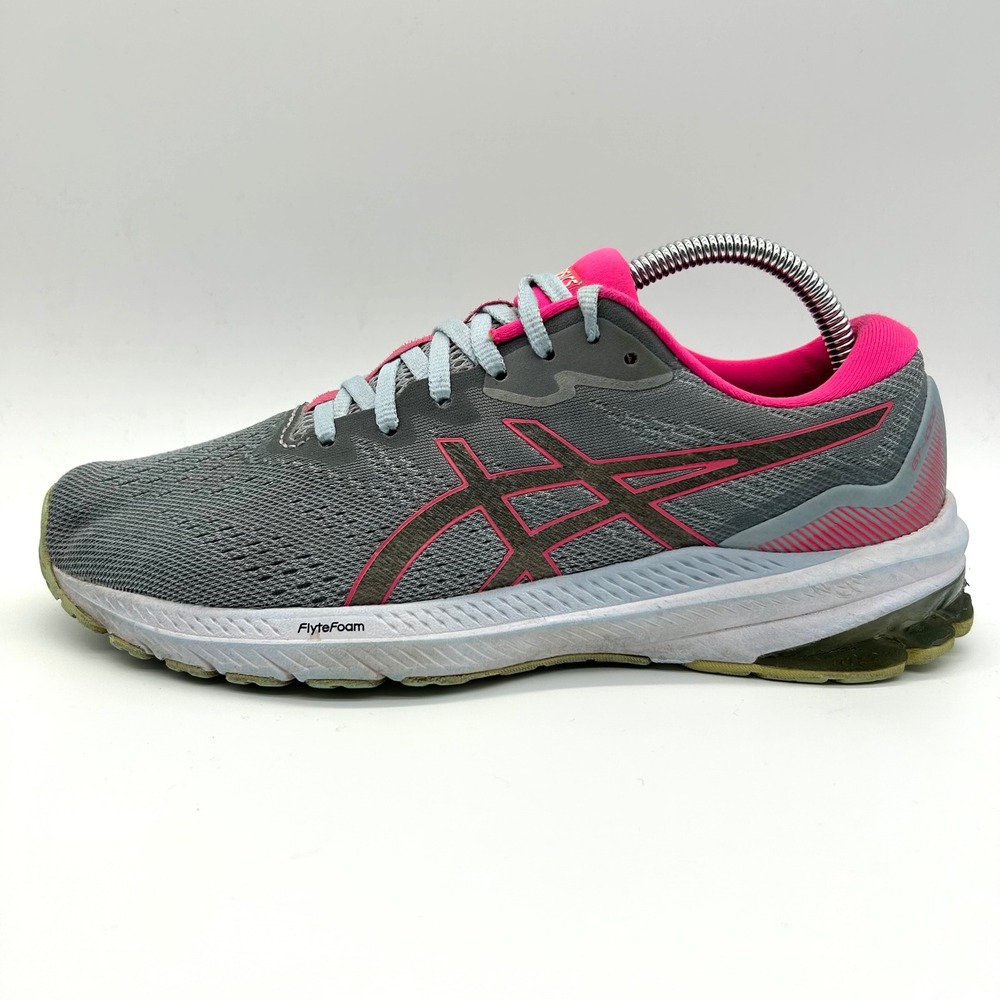 ASICS GT-2000 11‎ Womens 9.5 Grey Pink Running Shoes Stability Sneakers 1012B322